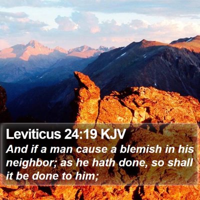 Leviticus 24:19 KJV Bible Verse Image