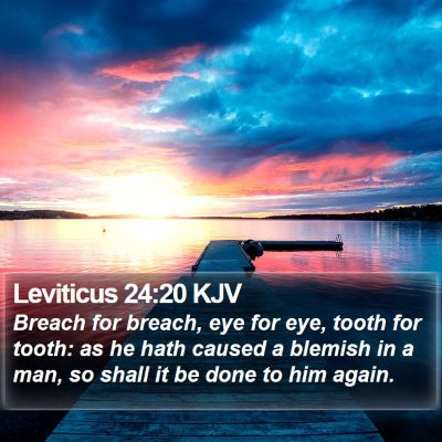 Leviticus 24:20 KJV Bible Verse Image
