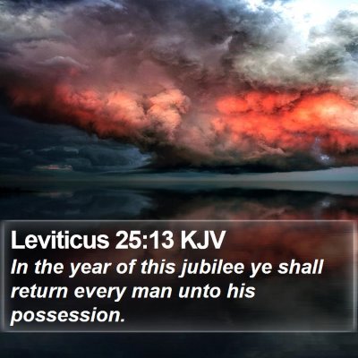Leviticus 25:13 KJV Bible Verse Image