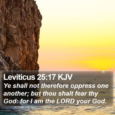 Leviticus 25:17 KJV Bible Verse Image