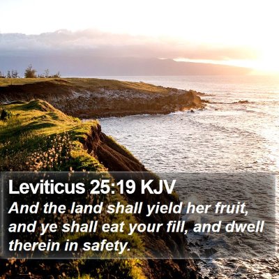 Leviticus 25:19 KJV Bible Verse Image