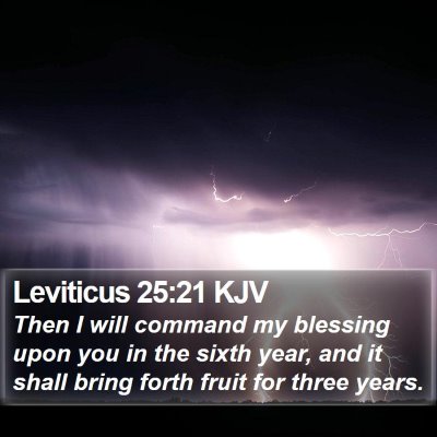 Leviticus 25:21 KJV Bible Verse Image