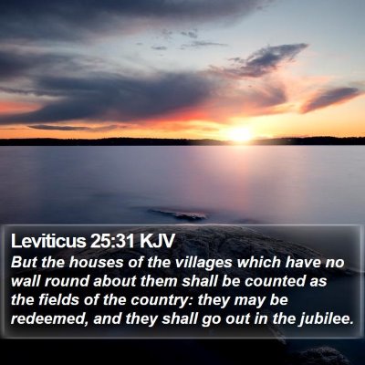 Leviticus 25:31 KJV Bible Verse Image