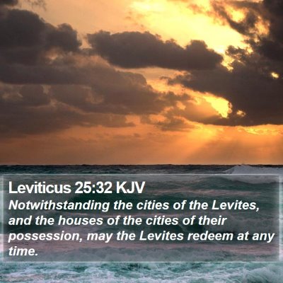 Leviticus 25:32 KJV Bible Verse Image