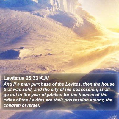 Leviticus 25:33 KJV Bible Verse Image
