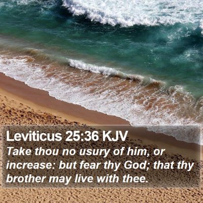 Leviticus 25:36 KJV Bible Verse Image