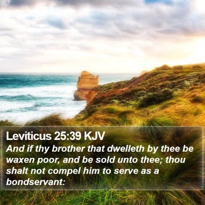 Leviticus 25:39 KJV Bible Verse Image