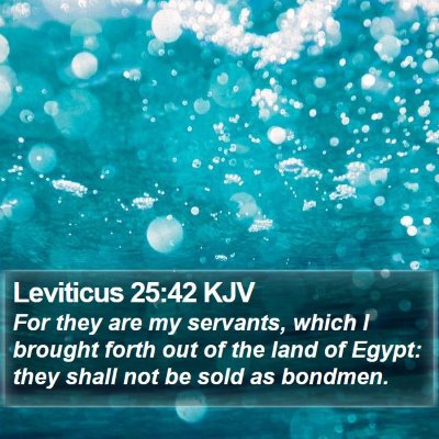 Leviticus 25:42 KJV Bible Verse Image