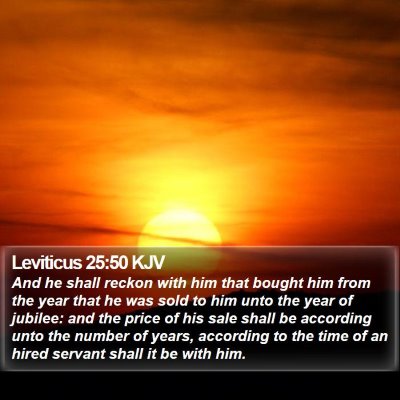 Leviticus 25:50 KJV Bible Verse Image