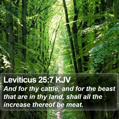 Leviticus 25:7 KJV Bible Verse Image