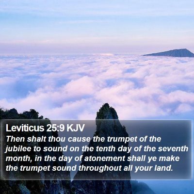 Leviticus 25:9 KJV Bible Verse Image