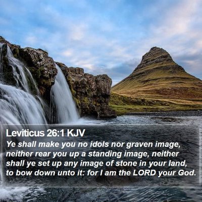 Leviticus 26:1 KJV Bible Verse Image