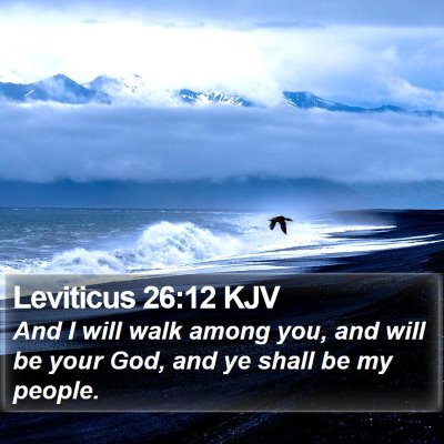 Leviticus 26:12 KJV Bible Verse Image