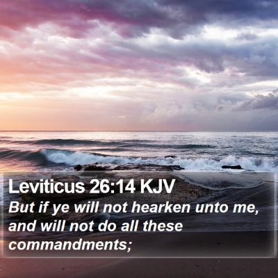 Leviticus 26:14 KJV Bible Verse Image