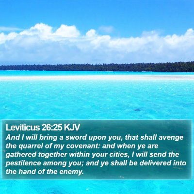 Leviticus 26:25 KJV Bible Verse Image