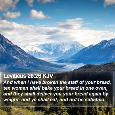 Leviticus 26:26 KJV Bible Verse Image