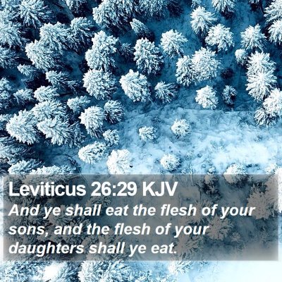 Leviticus 26:29 KJV Bible Verse Image