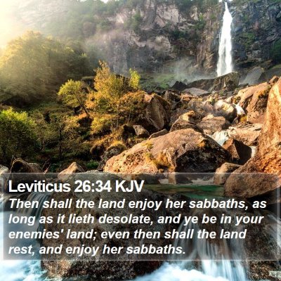 Leviticus 26:34 KJV Bible Verse Image