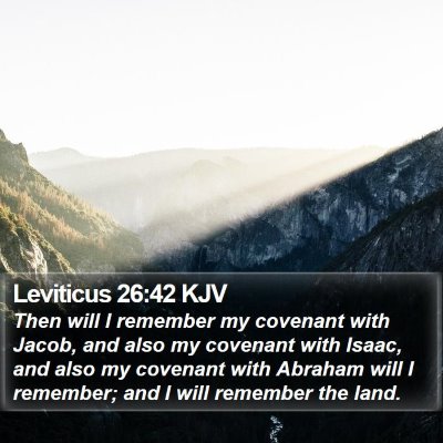 Leviticus 26:42 KJV Bible Verse Image