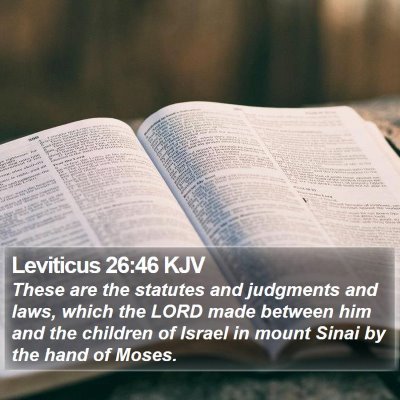 Leviticus 26:46 KJV Bible Verse Image