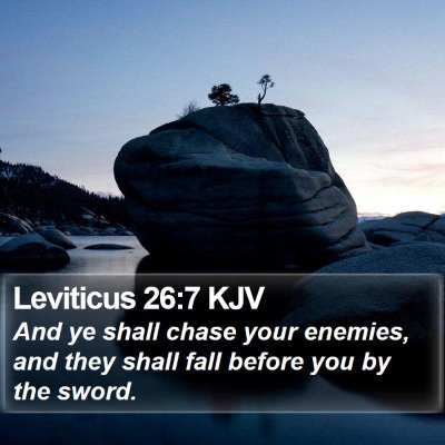Leviticus 26:7 KJV Bible Verse Image