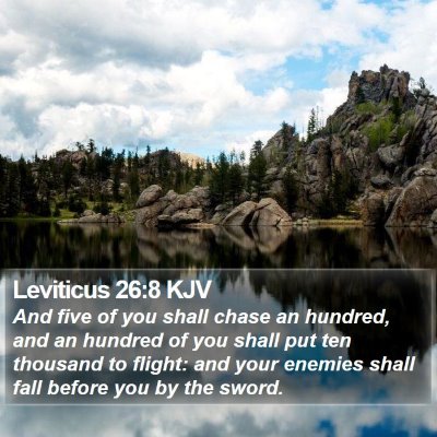 Leviticus 26:8 KJV Bible Verse Image
