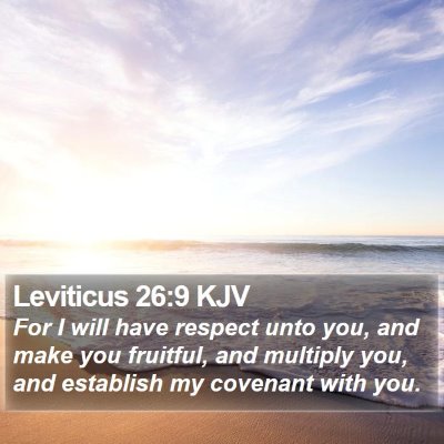 Leviticus 26:9 KJV Bible Verse Image