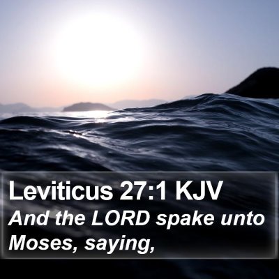 Leviticus 27:1 KJV Bible Verse Image