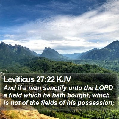 Leviticus 27:22 KJV Bible Verse Image