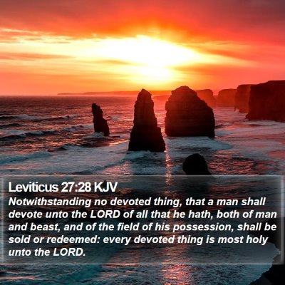 Leviticus 27:28 KJV Bible Verse Image