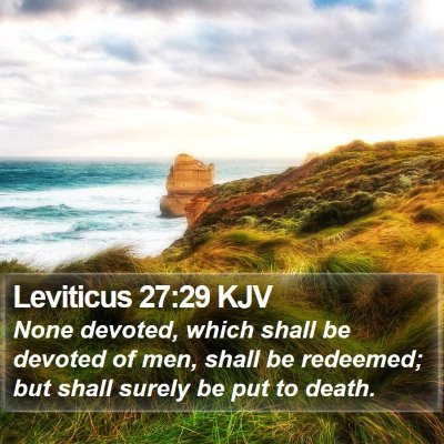 Leviticus 27:29 KJV Bible Verse Image