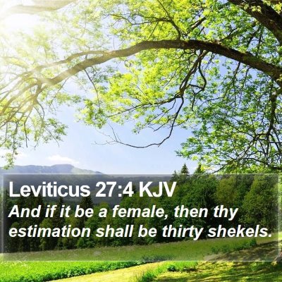 Leviticus 27:4 KJV Bible Verse Image