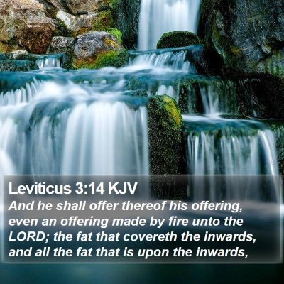 Leviticus 3:14 KJV Bible Verse Image