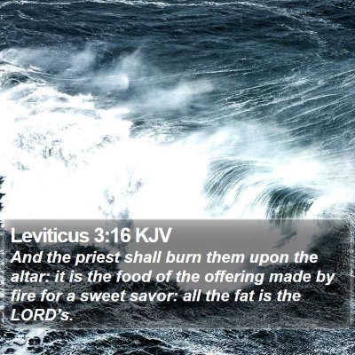Leviticus 3:16 KJV Bible Verse Image