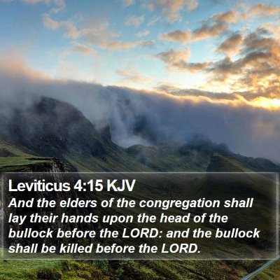 Leviticus 4:15 KJV Bible Verse Image