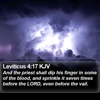 Leviticus 4:17 KJV Bible Verse Image