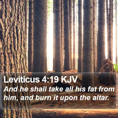 Leviticus 4:19 KJV Bible Verse Image
