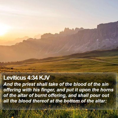 Leviticus 4:34 KJV Bible Verse Image