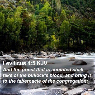 Leviticus 4:5 KJV Bible Verse Image