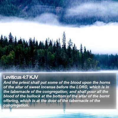 Leviticus 4:7 KJV Bible Verse Image