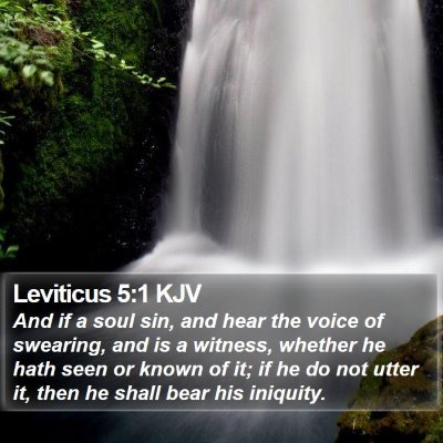 Leviticus 5:1 KJV Bible Verse Image