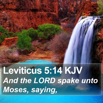 Leviticus 5:14 KJV Bible Verse Image