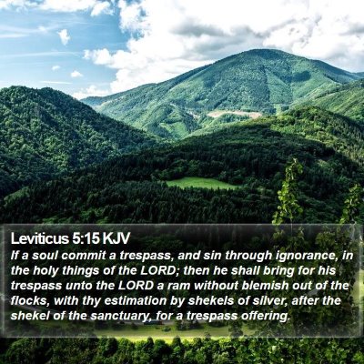 Leviticus 5:15 KJV Bible Verse Image