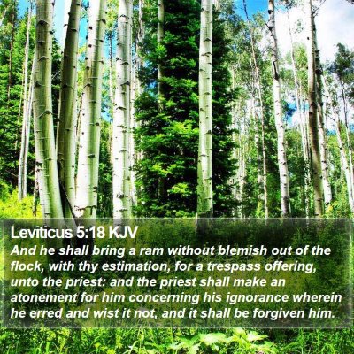 Leviticus 5:18 KJV Bible Verse Image