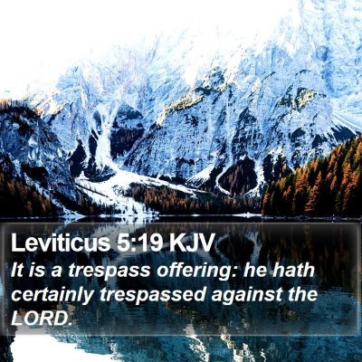 Leviticus 5:19 KJV Bible Verse Image