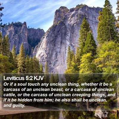Leviticus 5:2 KJV Bible Verse Image