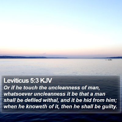 Leviticus 5:3 KJV Bible Verse Image