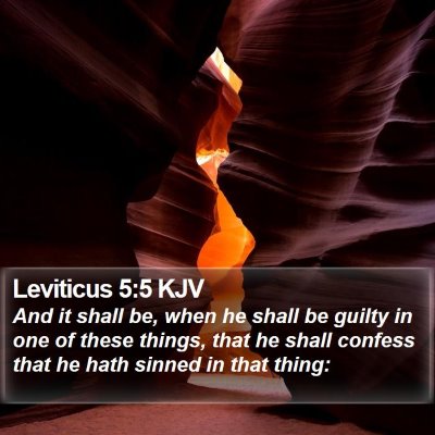 Leviticus 5:5 KJV Bible Verse Image