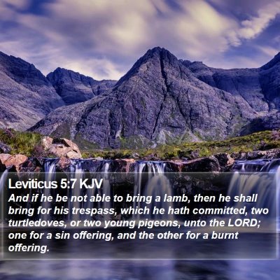 Leviticus 5:7 KJV Bible Verse Image