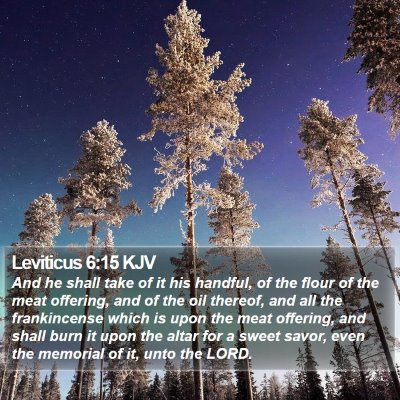 Leviticus 6:15 KJV Bible Verse Image